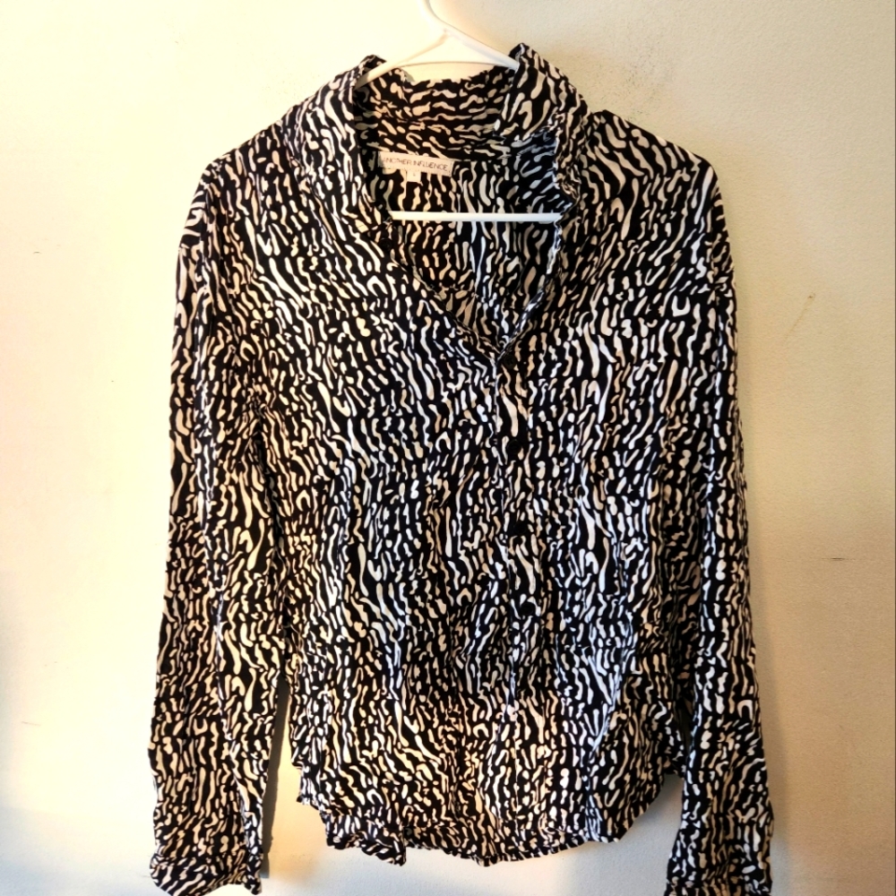 Another Influence mens long sleeve short size Large
